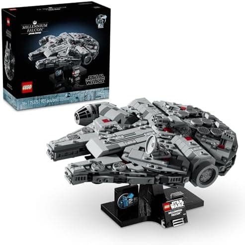 LEGO Star Wars Millennium Falcon 25th Anniversary Collectible - DIY Building Set for Adults, Men & Women…