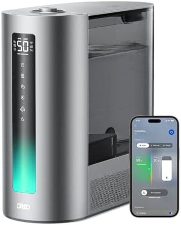 DREO 6L Humidifiers for Bedroom, Smart Warm & Cool Mist for Large Room, 60Hr Quiet Runtime for Baby, Plant…