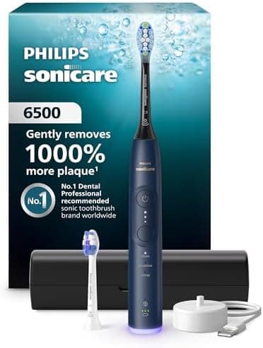 Philips Sonicare 6500 Series Electric Toothbrush - Next-Generation Sonicare Technology, Pressure Sensor, 9…