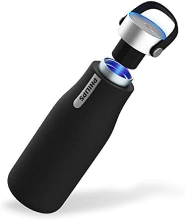 Philips Water GoZero UV Self-Cleaning Smart Water Bottle Vacuum Stainless Steel Insulated Water Bottle with…