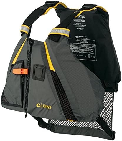 Onyx U.S. Coast Guard and Transport Canada Approved MoveVent Dynamic Paddle Vest for Adults for Kayaking, Canoeing, Stand Up…