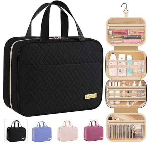 HOTOR Travel Toiletry Bag - Hanging Toiletry Bag for Women & Men, Makeup Bag/Big Comparment, Waterproof for…