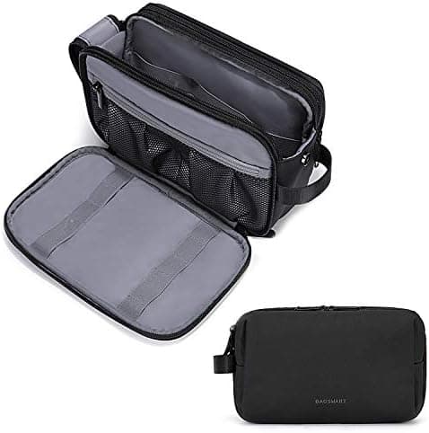BAGSMART Toiletry Bag for Men, Travel Toiletry Organizer Dopp Kit Water-resistant Shaving Bag for Toiletries…