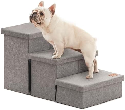 Love's cabin Dog Stairs for High Bed 18" H, Foldable Pet Stairs for Small Medium or Large Dogs Puppy with Storage for Bed or…