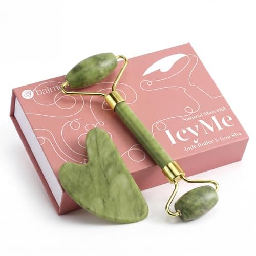 BAIMEI IcyMe Jade Face Roller & Gua Sha, Facial Beauty Skin Care Tools, Self Care Gift for Men Women…