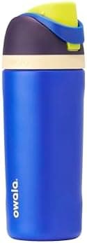 Owala Kids FreeSip Insulated Stainless Steel Water Bottle with Straw for Sports, Travel, and School, BPA-Free…