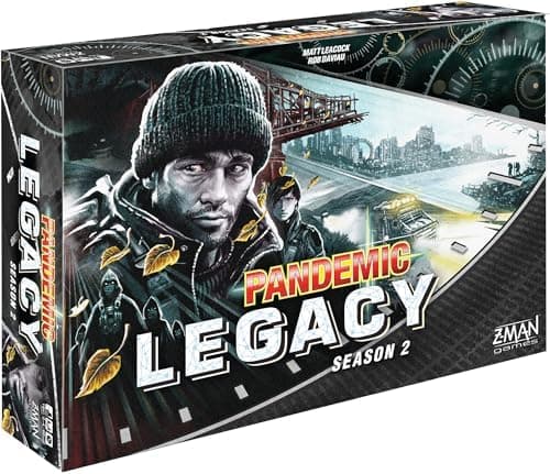 Pandemic Legacy Season 2 Board Game (Black) - Fight to Save Humanity from Plague! Cooperative Strategy Game…