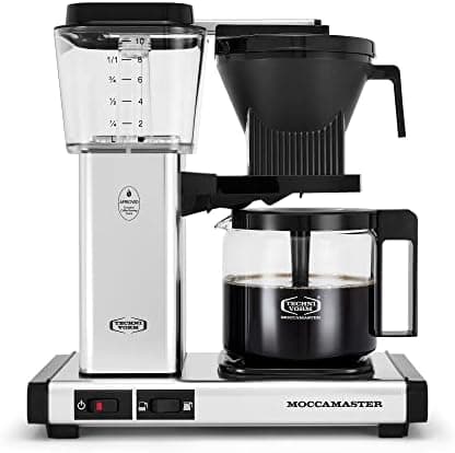 Technivorm Moccamaster 53941 KBGV Select 10-Cup Coffee Maker, Polished Silver, 40 ounce, 1.25l