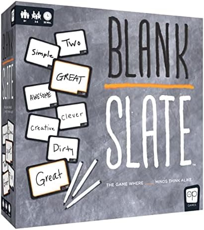 USAOPOLY BLANK SLATE, Where Great Minds Think Alike, Fun Family-Friendly Board Game, Word Association Party…