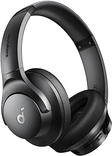 Soundcore by Anker Q20i Hybrid Active Noise Cancelling Headphones, Wireless Over-Ear Bluetooth, 40H Long ANC…