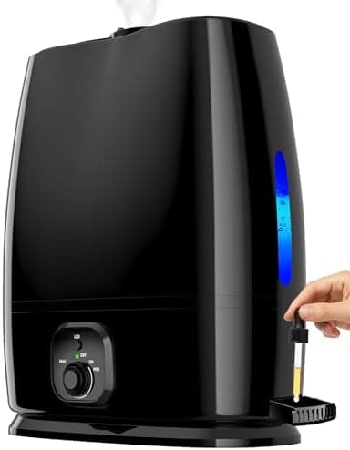 Everlasting Comfort 6L Humidifiers for Bedroom, Quiet 50HR Runtime No-Filter Supersized Cool Mist Humidifier…