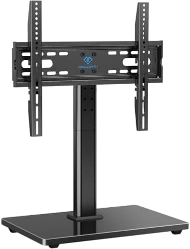 PERLESMITH Universal TV Stand Legs for 32-70 inch TVs, Table Top TV Stand up to 99 lbs, Height Adjustable…